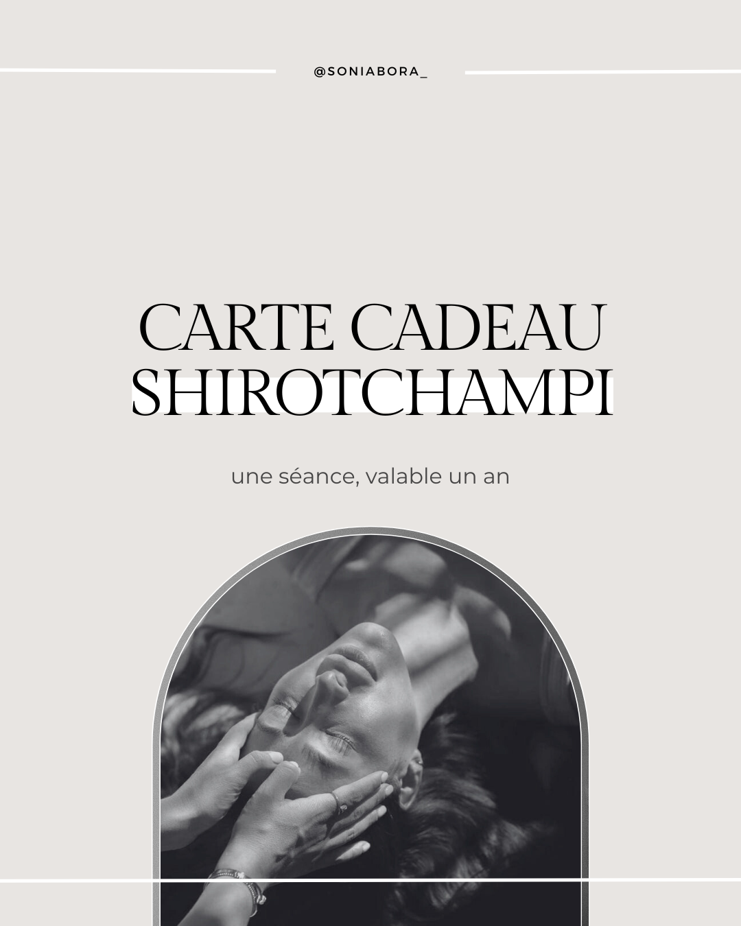 Shirotchampi massage crânien - Bon cadeau