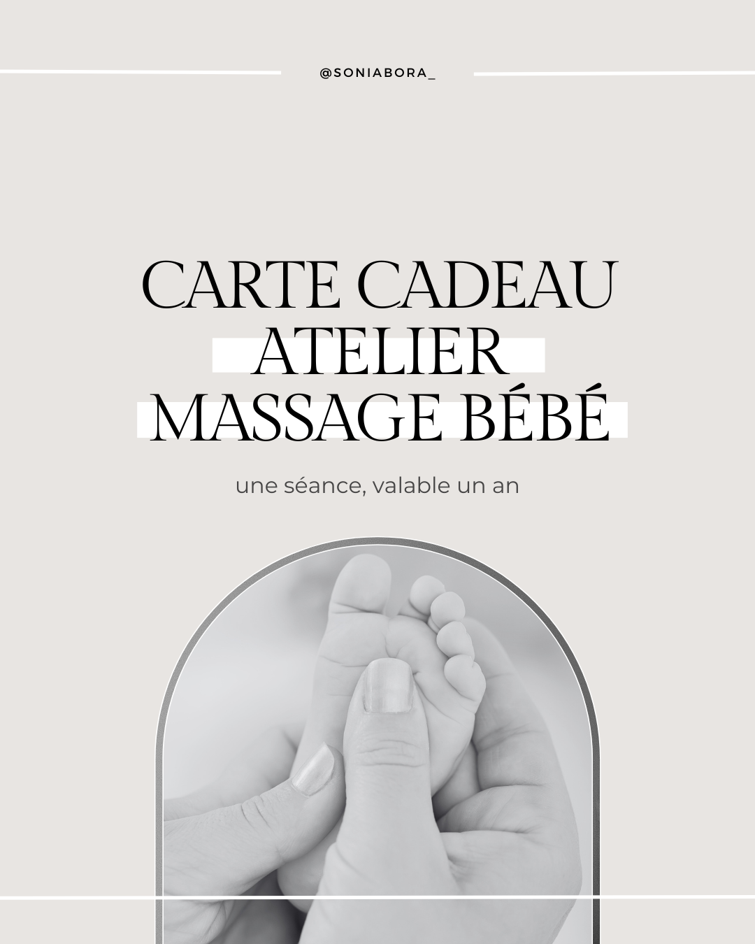 Atelier massage ayurvédique bébé - Bon Cadeau